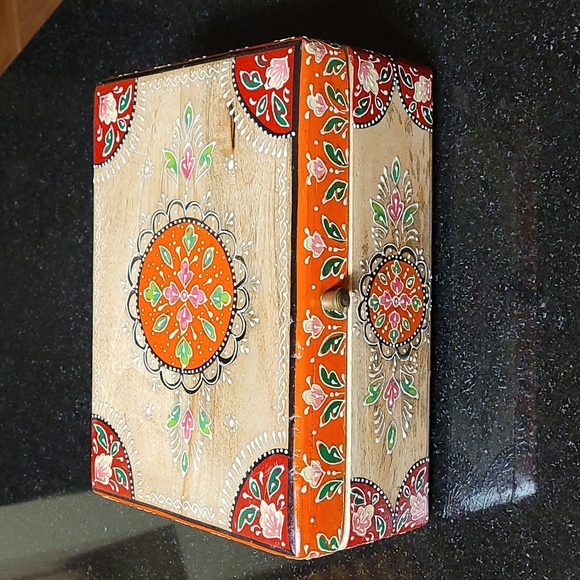 Decorative Keepsake Wooden Box - Picture 2 of 11